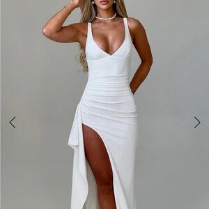 Elegant White Evening Dress